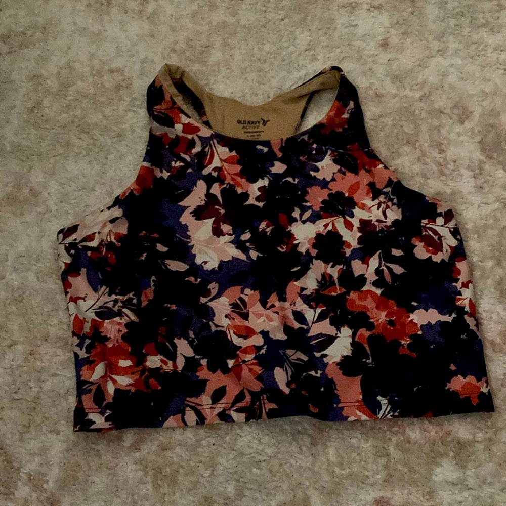 Girls 10/12 cropped athletic top
